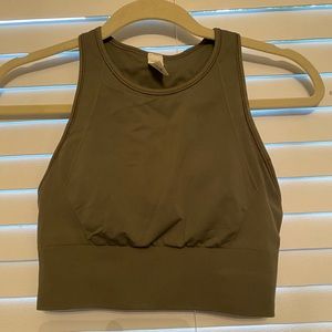 Lululemon olive green sports bra